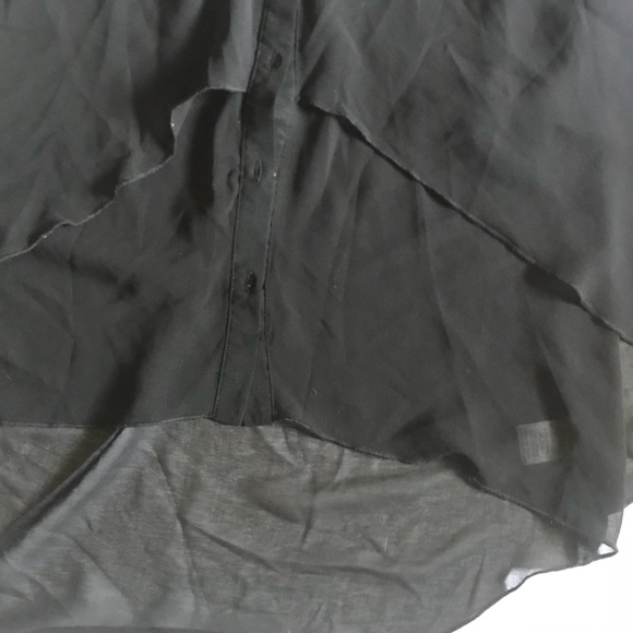 🛍 Heart Soul XL Sheer Black Lace Top - Picture 4 of 4